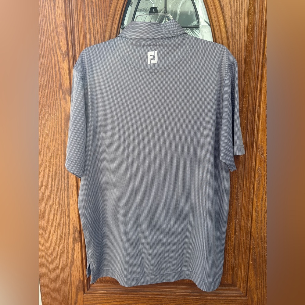 Foot Joy FJ Mens Golf Polo Shirt Size Medium Gray  Short‎ Sleeve - Picture 3 of 9